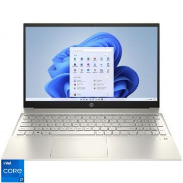 Laptop HP Pavilion 15-eg1002nq (Procesor Intel® Core™ i7-1195G7 (12M Cache, up to 5.00 GHz) 15.6inch FHD, 16GB, 1TB SSD, Intel Iris Xe Graphics, Win 11 Home, Argintiu/Auriu)