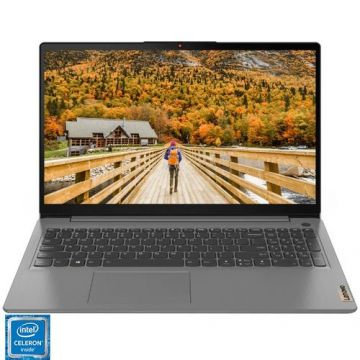 Laptop Lenovo IdeaPad 3 15ITL6, Procesor Intel Celeron 6305, 15.6inch Full HD IPS, 4GB, 256GB SSD, Intel UHD Graphics, No OS, Gri