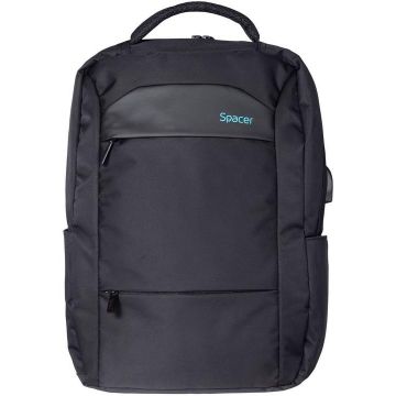 Rucsac Laptop Spacer SPB-DANDY, 15.6inch (Negru)