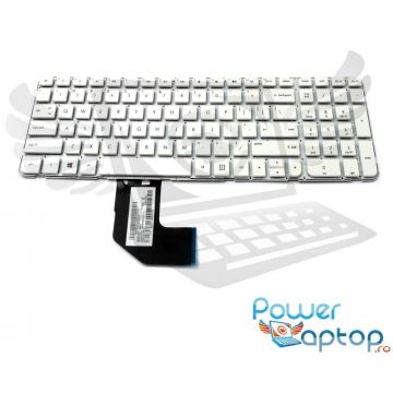 Tastatura alba HP 699498DH1 layout US fara rama enter mic