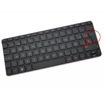 Tastatura neagra HP Mini 210 2000 layout UK fara rama enter mare