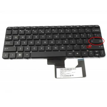 Tastatura neagra HP Mini 210 2000 layout US fara rama enter mic