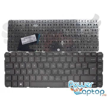 Tastatura neagra HP Pavilion 14 B000 layout UK fara rama enter mare