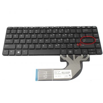 Tastatura neagra HP ProBook 430 G2 layout US fara rama enter mic