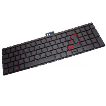 Tastatura HP Pavilion 15 BC iluminata layout UK fara rama enter mare