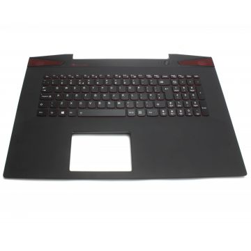 Tastatura Lenovo 5CB0G59795 neagra cu Palmrest negru iluminata backlit