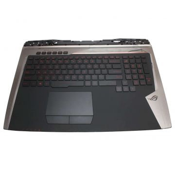 Tastatura Asus G701VIK neagra cu Palmrest si TouchPad negru iluminata backlit