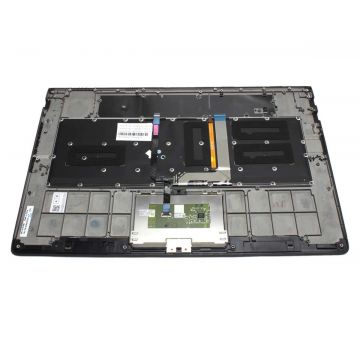 Tastatura Lenovo PK130TA1A10 neagra cu Palmrest NEGRU iluminata backlit cu TouchPad