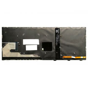 Tastatura HP EliteBook 735 G5 Neagra cu rama argintie iluminata backlit