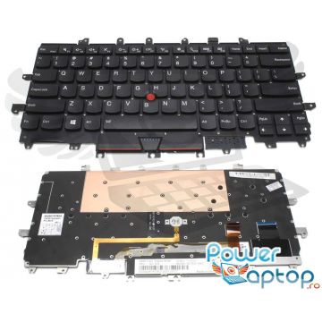 Tastatura Lenovo SN20L12680 iluminata layout US fara rama enter mic