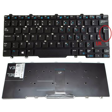 Tastatura Dell Latitude E7450 layout UK fara rama enter mare SINGLE POINT