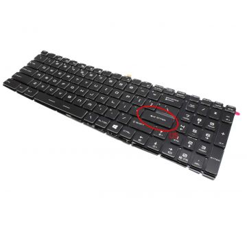 Tastatura MSI GE63VR 7RF Raider iluminata layout US fara rama enter mic