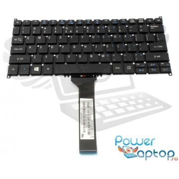 Tastatura Acer Aspire ES1 111 iluminata layout US fara rama enter mic