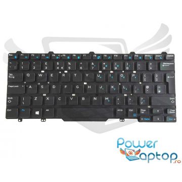 Tastatura Dell Latitude 7480 iluminata layout UK fara rama enter mare