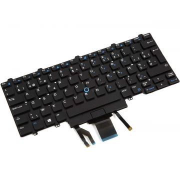 Tastatura Dell Latitude 7490 iluminata layout UK fara rama enter mare DUAL POINTING