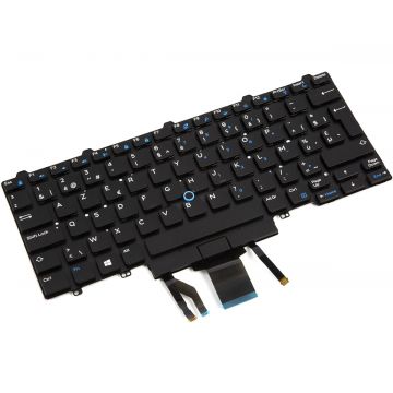 Tastatura Dell Latitude E7470 iluminata layout UK fara rama enter mare DUAL POINTING