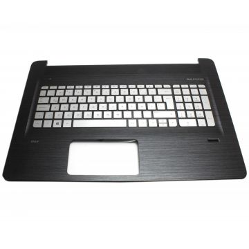 Tastatura HP Envy 17 N argintie cu Palmrest negru iluminata backlit