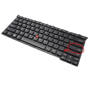 Tastatura Lenovo MQ685GB iluminata layout US fara rama enter mic Tastatura Lenovo MQ685GB iluminata layout US fara rama enter mic