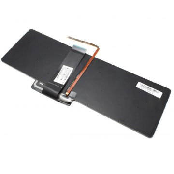 Tastatura ARGINTIE HP 15-U iluminata layout UK fara rama enter mare