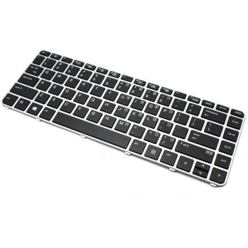 Tastatura HP EliteBook 840 G3 Neagra cu Rama Argintie