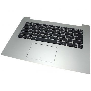 Tastatura Lenovo IdeaPad 320-14ISK Neagra cu Palmrest gri si Touchpad