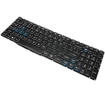 Tastatura Acer Predator Helios 300 Neagra cu Taste Albe iluminata backlit